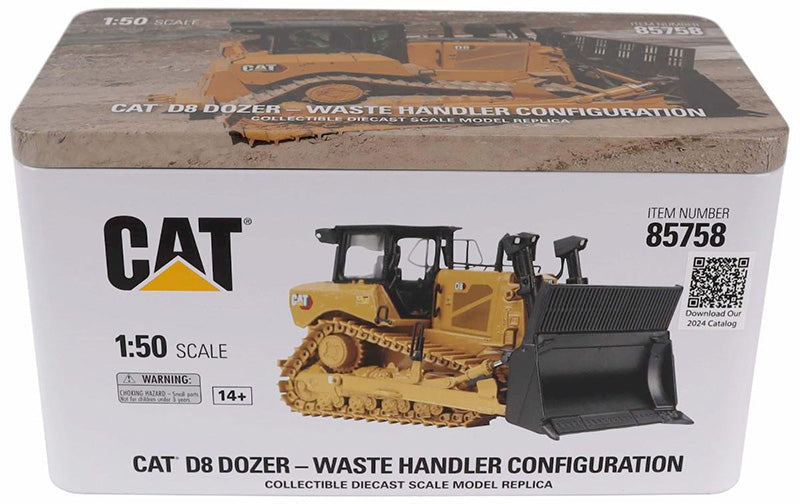 DieCast Masters 85758 1:50 CAT D8 Dozer Waste Handler Configuration Diecast
