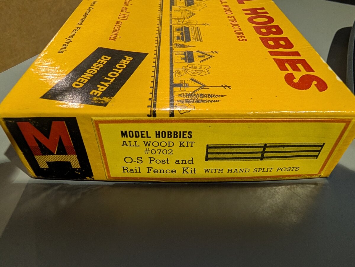 Model Hobbies 0702 O-S Post & Rail Fence All Wood Kit