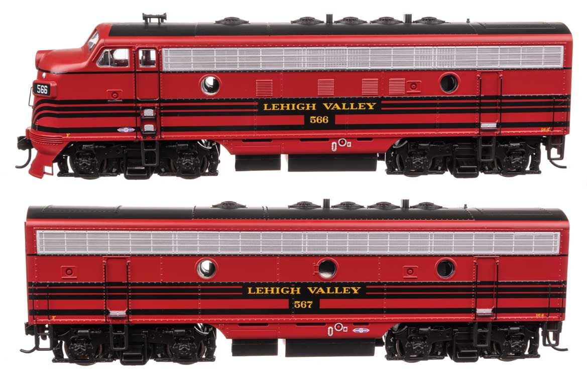 Walthers 910-11406 HO LV EMD F7 A-B Diesel Locomotive #566/#567 (Set of 2)