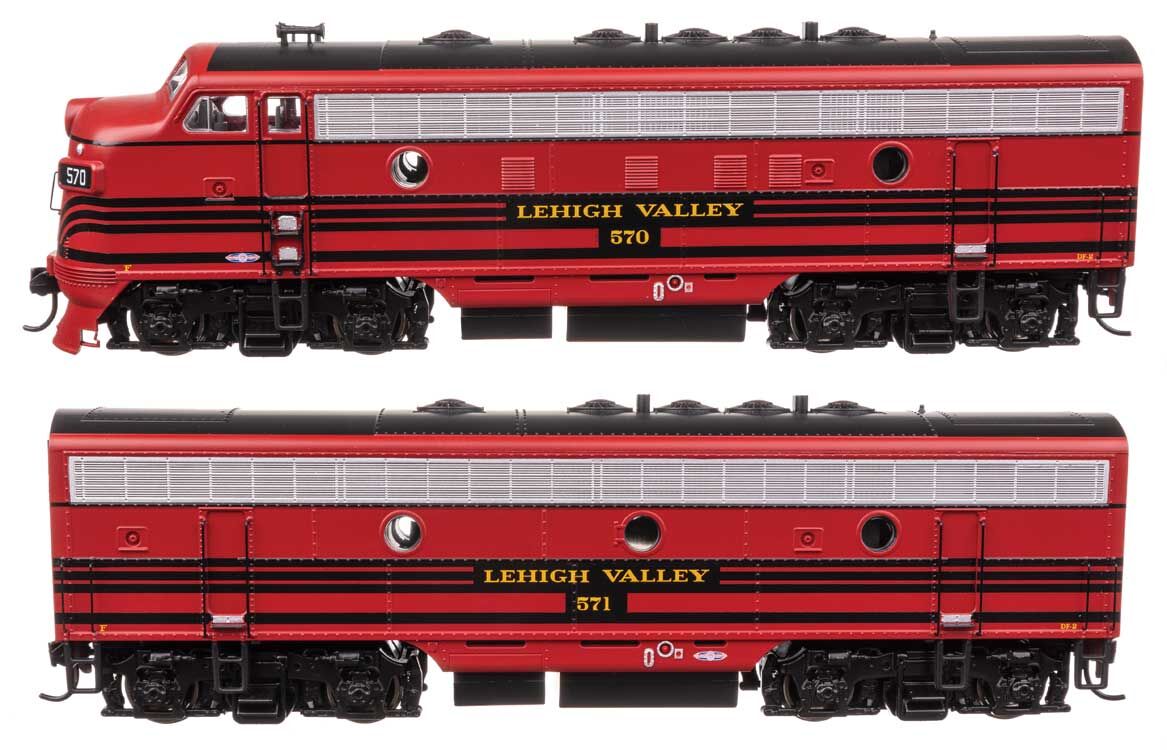 Walthers 910-11407 HO LV EMD F7 A-B Diesel Locomotive #570/#571 (Set of 2)