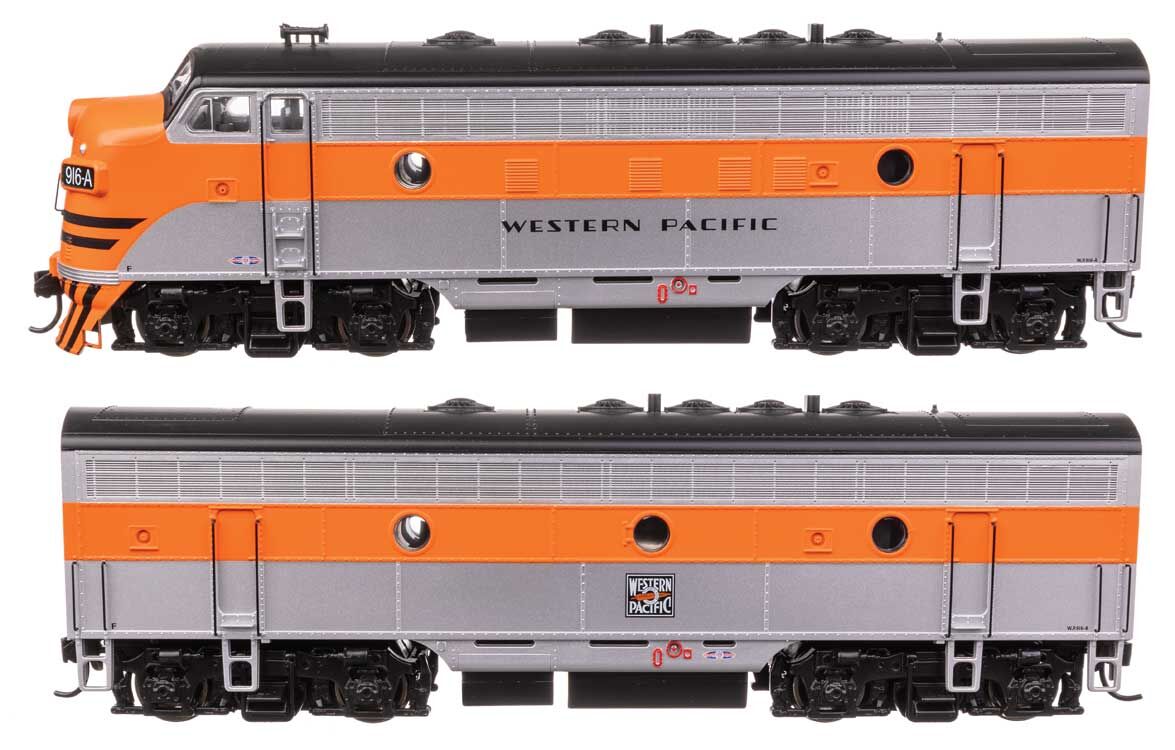 Walthers 910-11418 HO WP EMD F7 A-B Diesel Locomotive #916A, #916B (Set of 2)