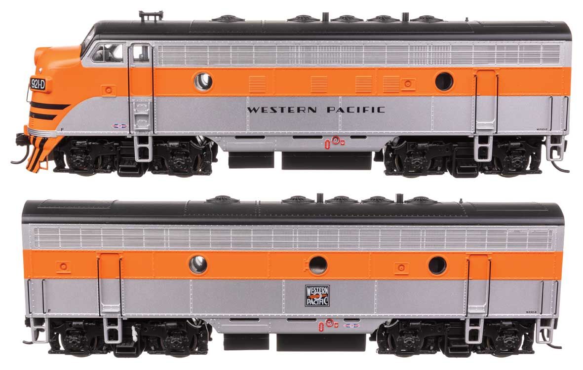 Walthers 910-11419 HO WP EMD F7 A-B Diesel Locomotive #921D, #921B (Set of 2)