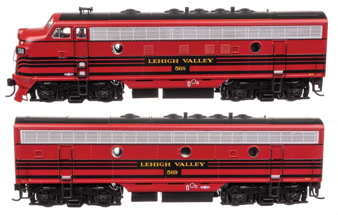 Walthers 910-21407 HO LV EMD F7 A-B Diesel Locomotive Sound & DCC #568/#569