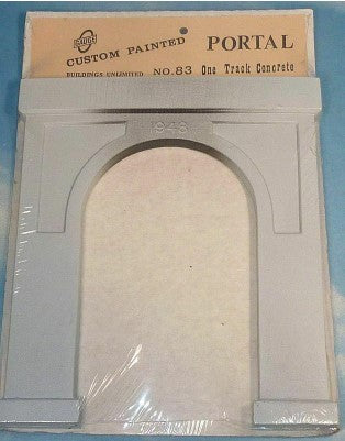 Scale Modelers 83 O Scale One Track Concrete Custom Painted Portal