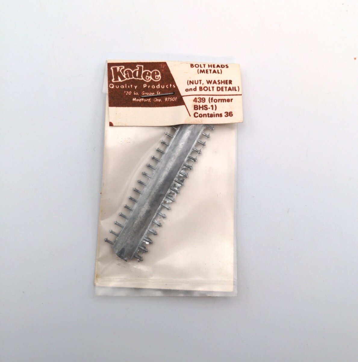 Kadee 439 HO Nut, Bolt & Washer All Metal