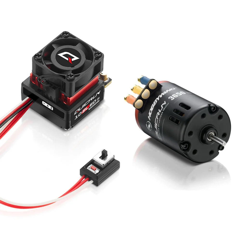 HobbyWing 30803201 Quicrun 10BL60 SD G2 ESC & QR3650 SD 13.5T G2 Motor Combo