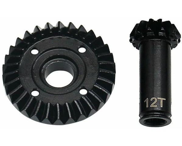 Hot Racing GRM9302F 30/12T Steel Helical Differential Ring/Pinion Front Gear Set