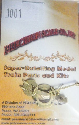 Precision Scale Co. 1001 O Scale D&RGW Firedoor, C-16/C-19, T-12 & 4-4-0