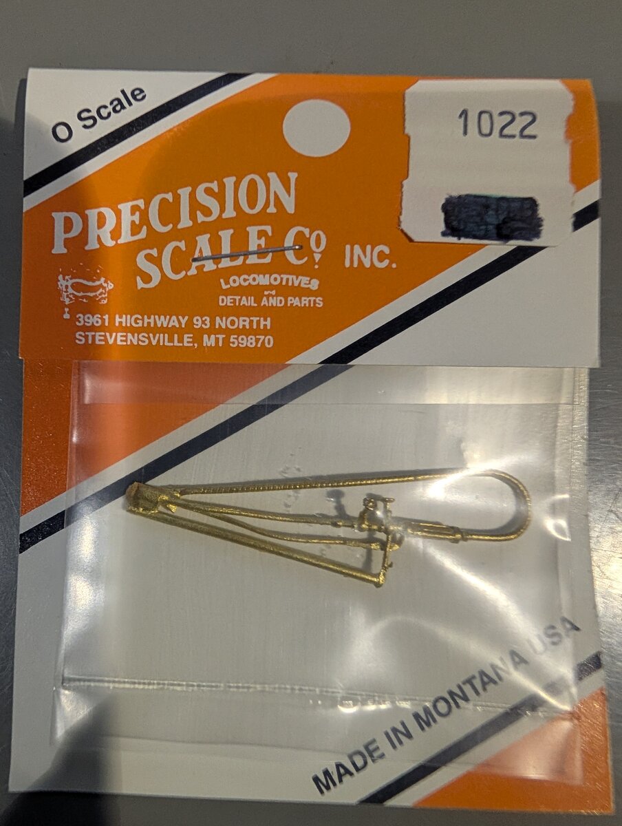 Precision Scale Co. 1022 O Scale Water Glass, Sargent Type w/Valves (Brass)