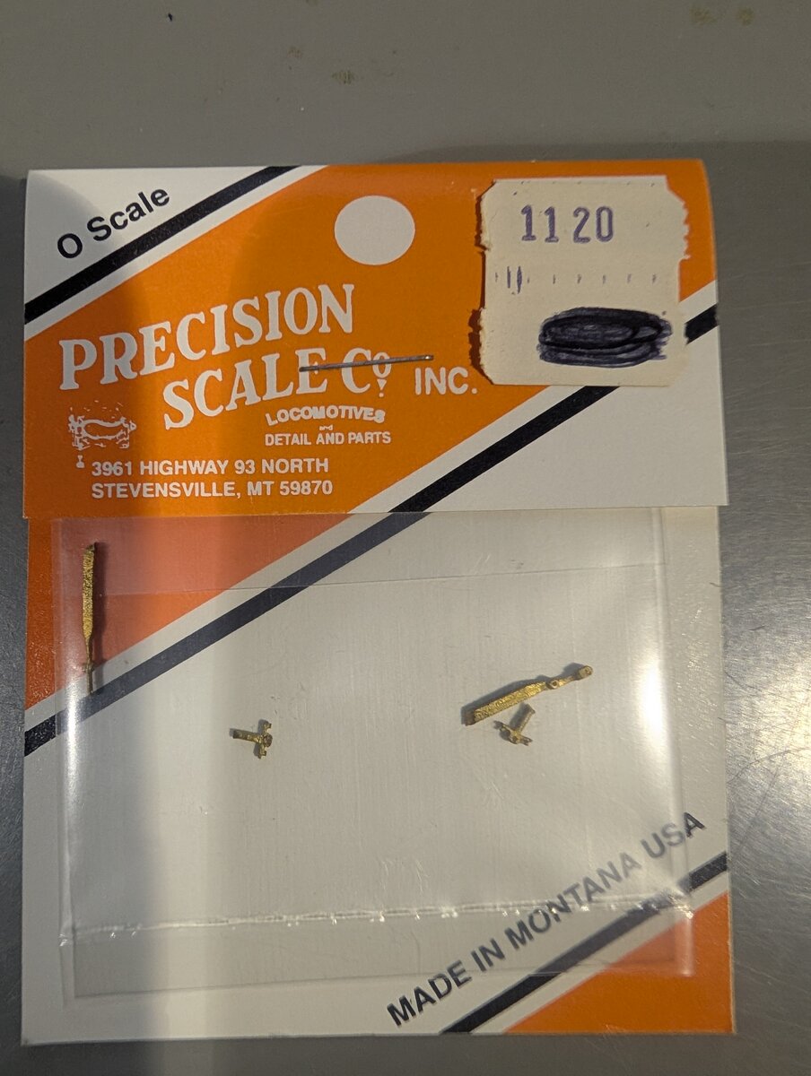 Precision Scale Co. 1120 O Scale Safety Tread Brass Sheet NIP Trainz