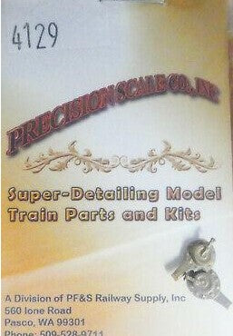 Precision Scale Co. 4129 O ScalePlugs, Clean-out, Early Baldwin Smokebox Brass