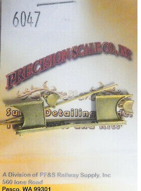 Precision Scale Co. 6047 O Scale Support w/Steps, Rear Cab, Early Baldwin Brass