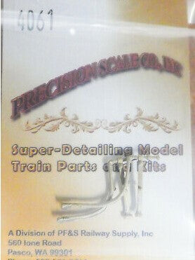 Precision Scale Co. 4061 O Scale  Pipe w/Bracket, Engine-to-tender Cold Water