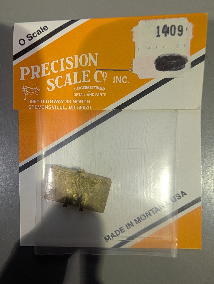 Precision Scale Co. 1409 O Scale Spacer, Frame Rear C-14