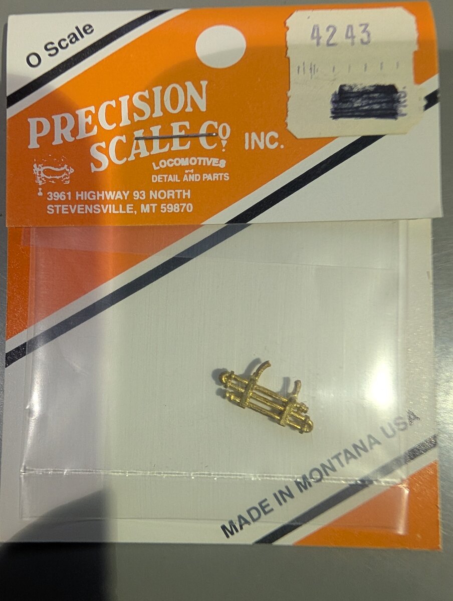 Precision Scale Co. 4243 O Scale Heater, Steam, Cab or Dog House