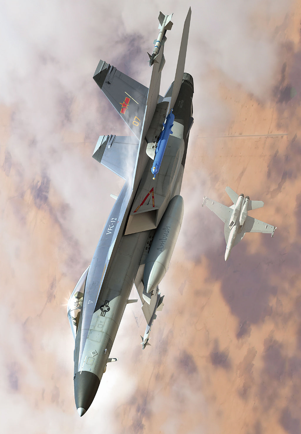 Hobby Boss 85818 1:48 F/A-18E Super Hornet VFC-12 Aircraft Plastic Model Kit