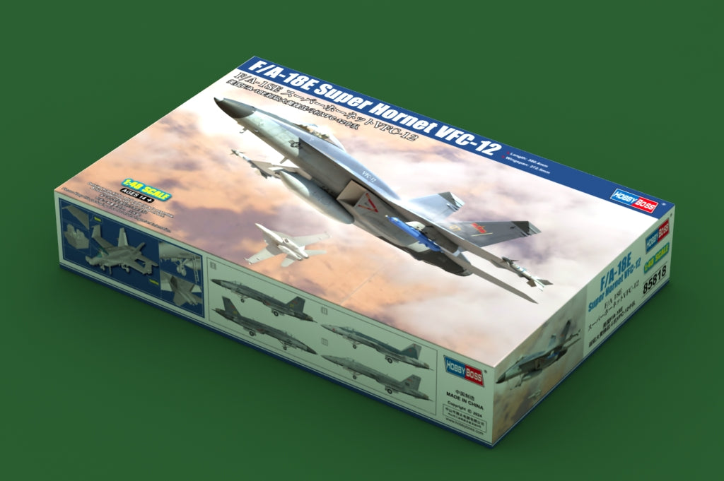 Hobby Boss 85818 1:48 F/A-18E Super Hornet VFC-12 Aircraft Plastic Model Kit