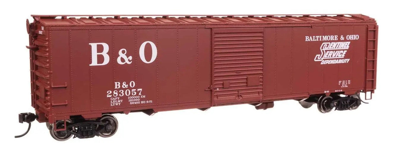 Walthers 910-46505 HO Baltimore & Ohio RTR 50' AAR Single Door Boxcar #283057