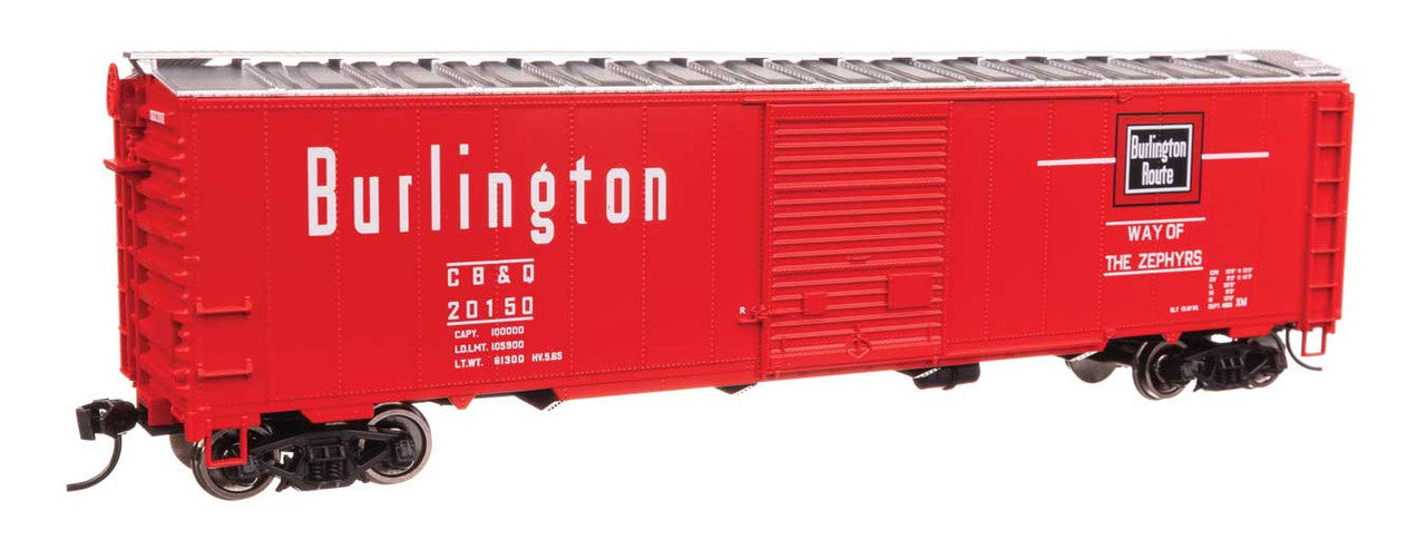 Walthers 910-46509 HO CBQ Ready to Run 50' AAR Single Door Boxcar #20150