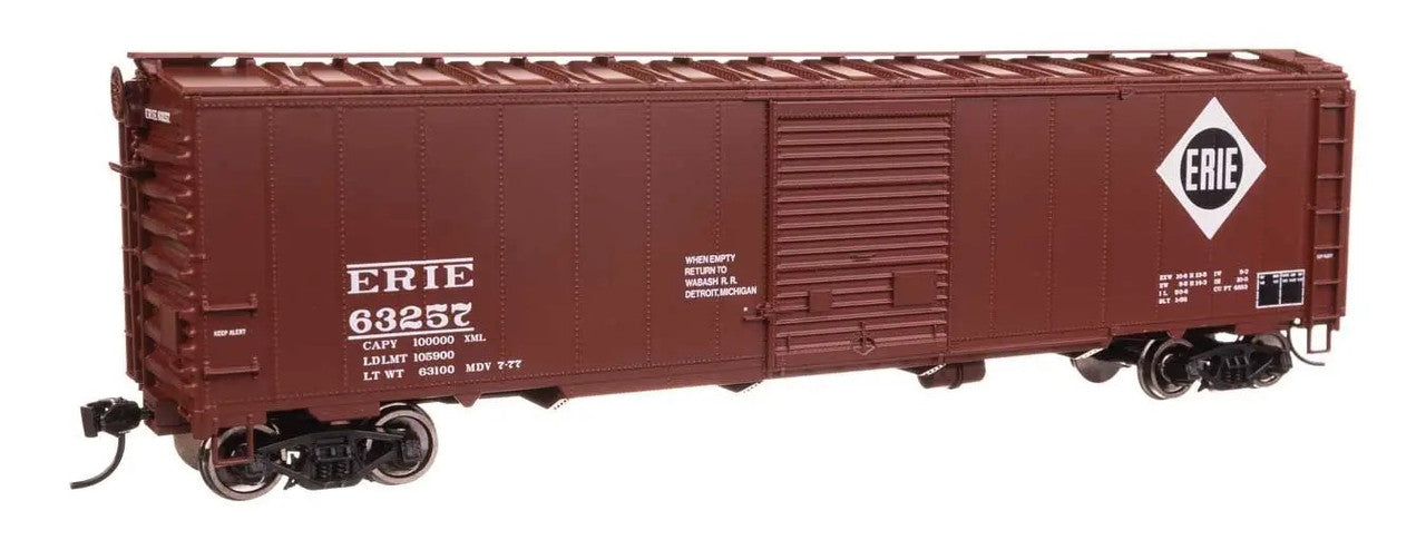 Walthers 910-46515 HO Erie Ready to Run 50' AAR Single Door Boxcar #63257