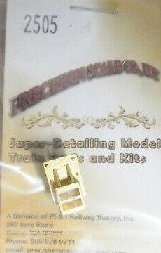 Precision Scale Co. 2505 O Scale Coupler Pocket, Heisler #2 Rear (Brass Casting)