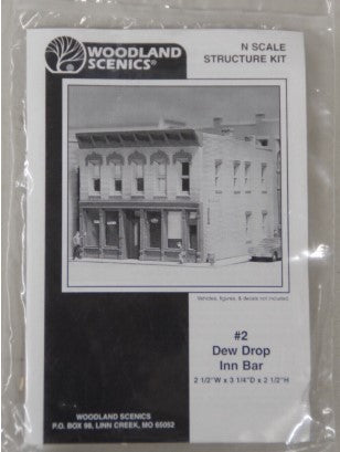 Woodland Scenics 2 N Scale Dew Drip Inn Bar Building Kit