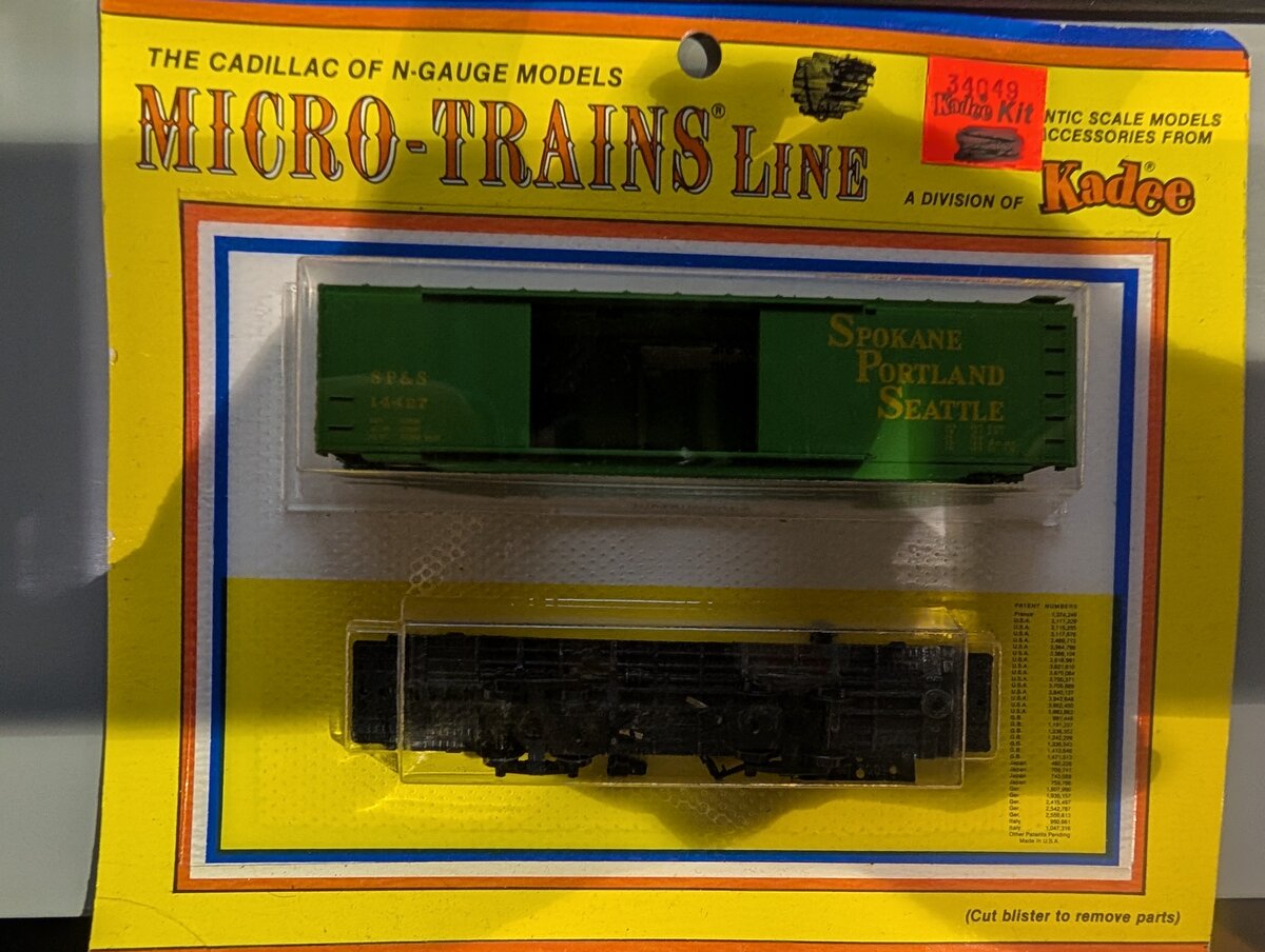 Micro-Trains 34049 N Gauge Spokane Portland Seattle Boxcar Kit #14427