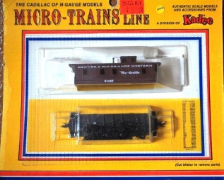 Micro-Trains 50119 N Gauge Denver & Rio Grande Western Caboose Car #01149 Kit