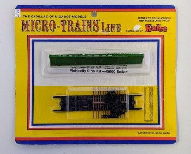 Micro-Trains 44078 N Gauge 50' Flat Car w/Side Brake Wheel Kit