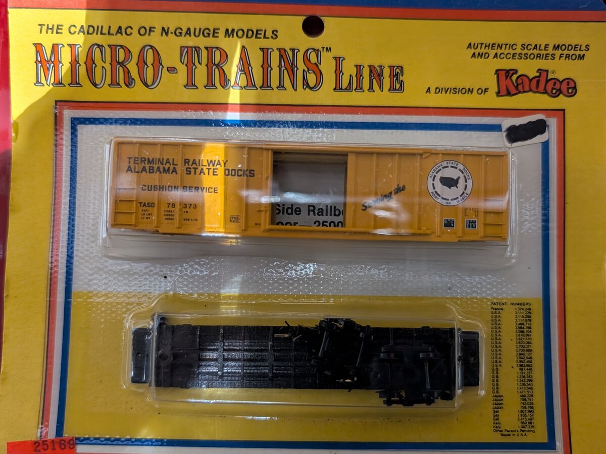 Micro-Trains 25169 N Gauge Terminal Railway Alabama State Docks Car #78373 Kit