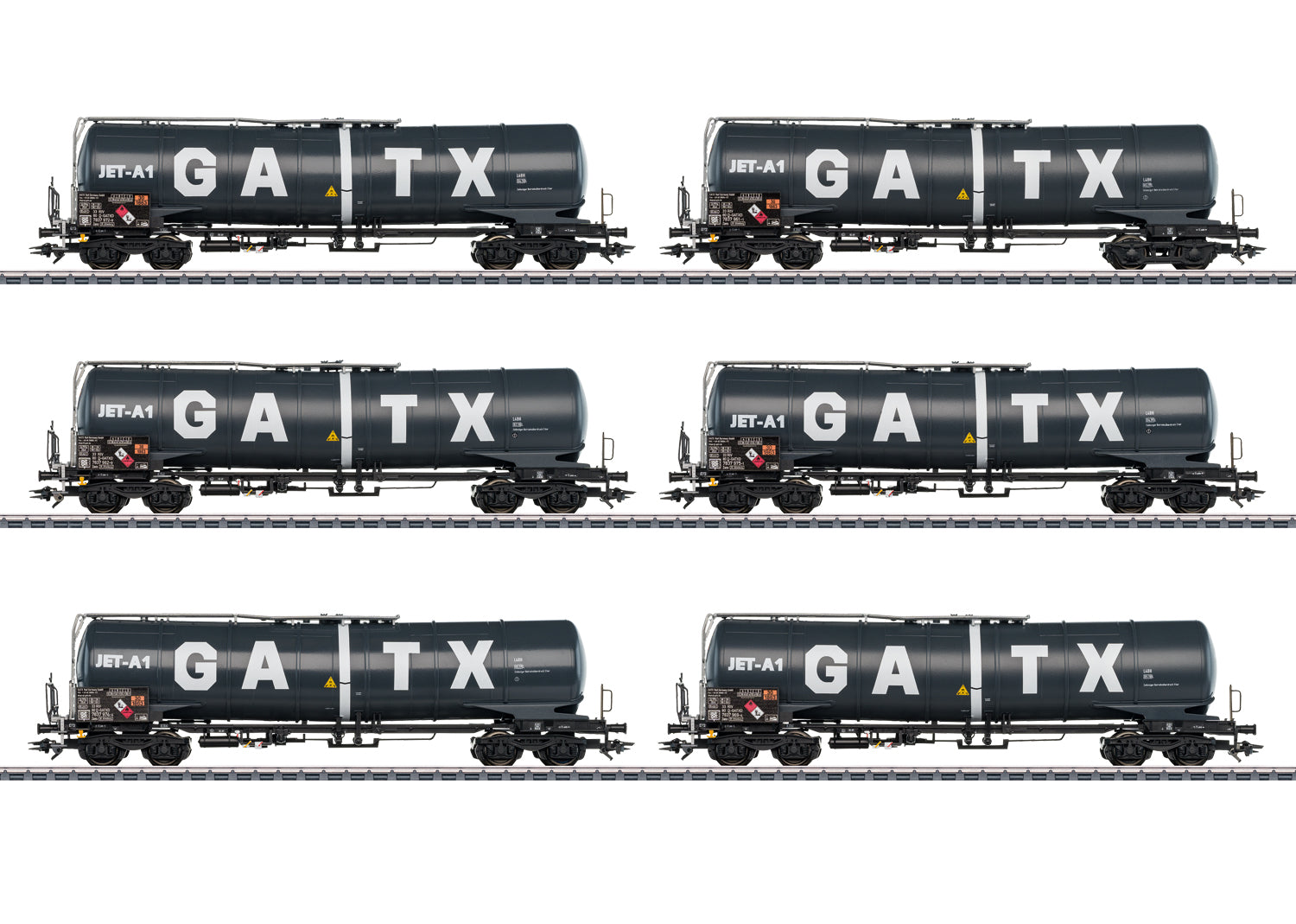 Marklin 47546 HO GATX JET-A1 Type Zans Tank Car (Set of 6)
