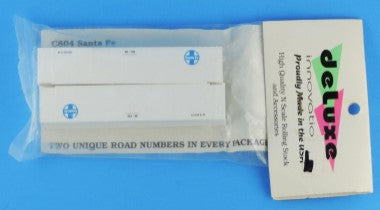 Deluxe Innovations C804 N Scale Santa Fe 40' Containers (Set of 2)