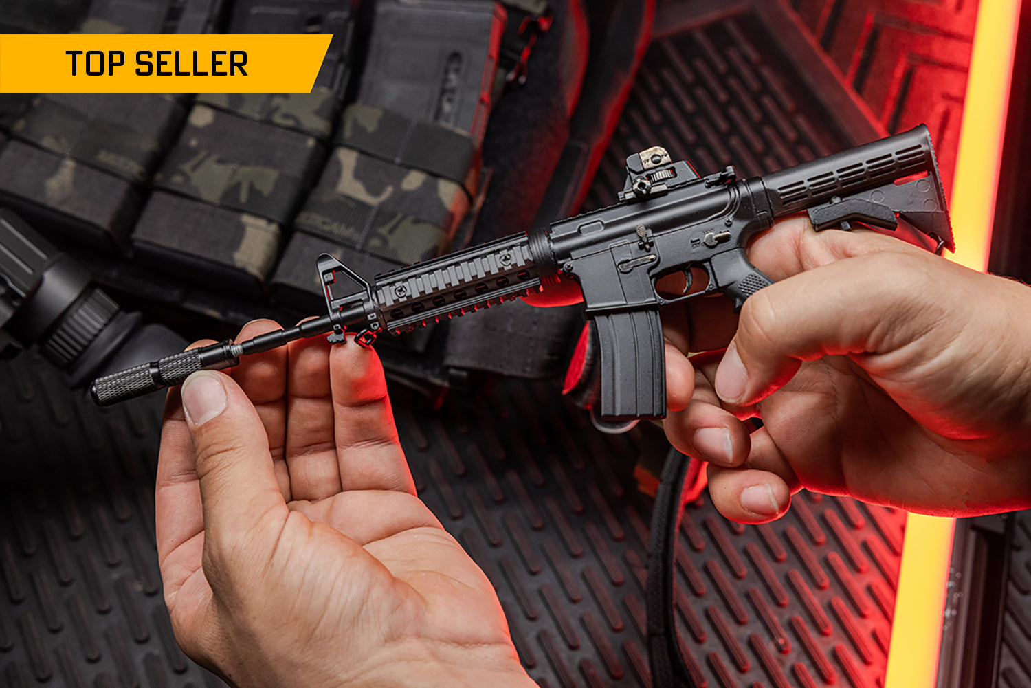GoatGuns AR-BLACK 1:3 Black AR15 Diecast Model Kit