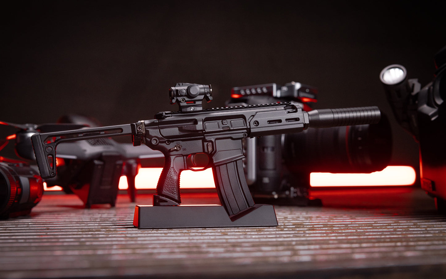 GoatGuns MCX-BLACK 1:3 Black SIG MCX Diecast Model Kit