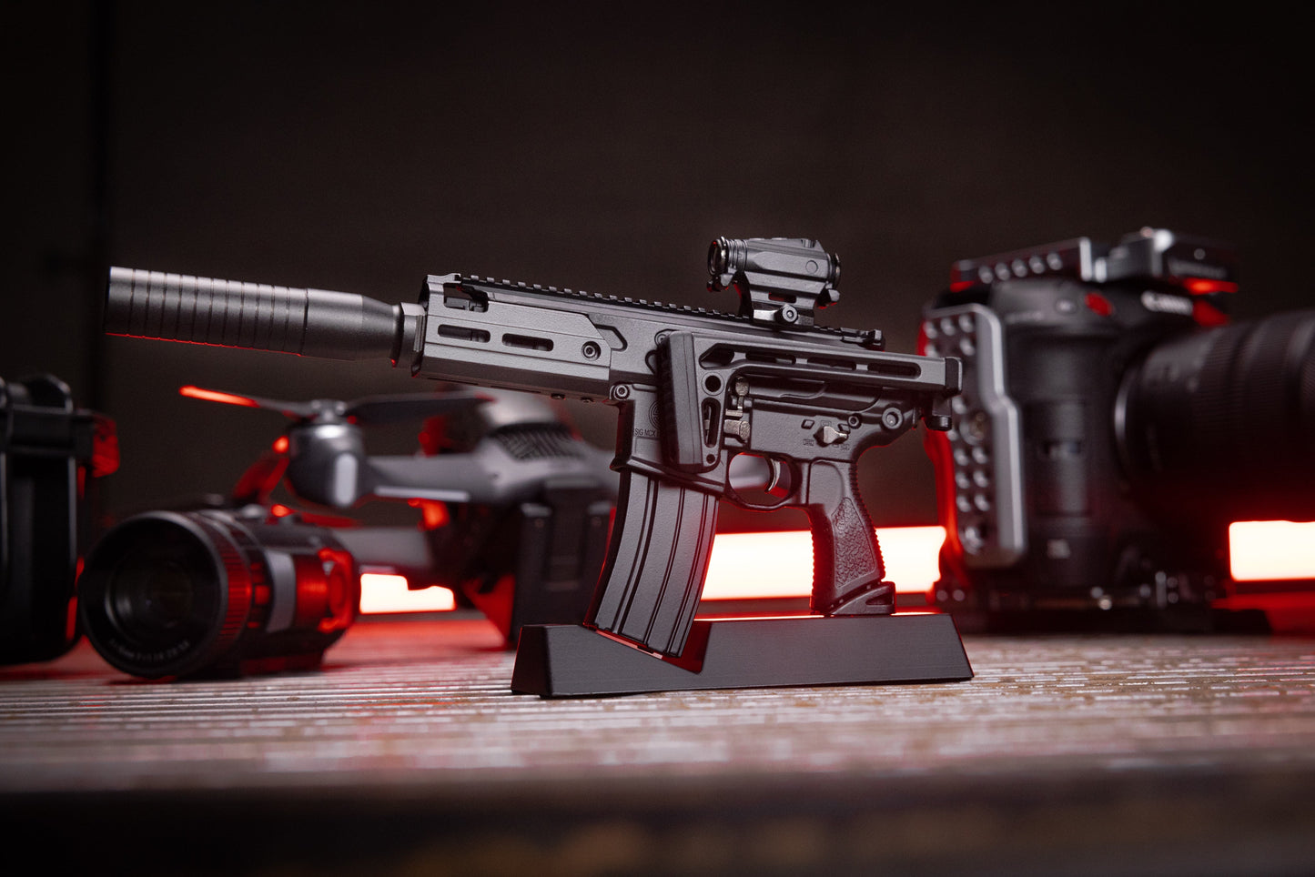 GoatGuns MCX-BLACK 1:3 Black SIG MCX Diecast Model Kit