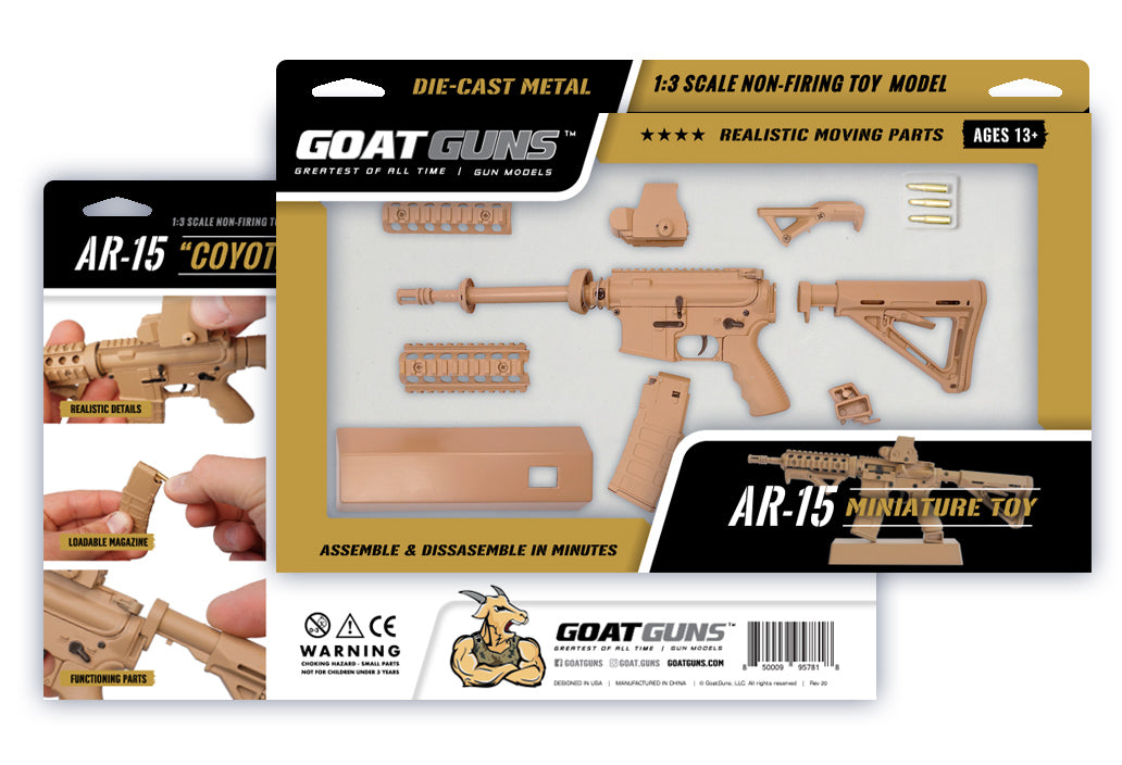GoatGuns AR-COYOTE 1:3 Coyote AR15 Diecast Model Kit