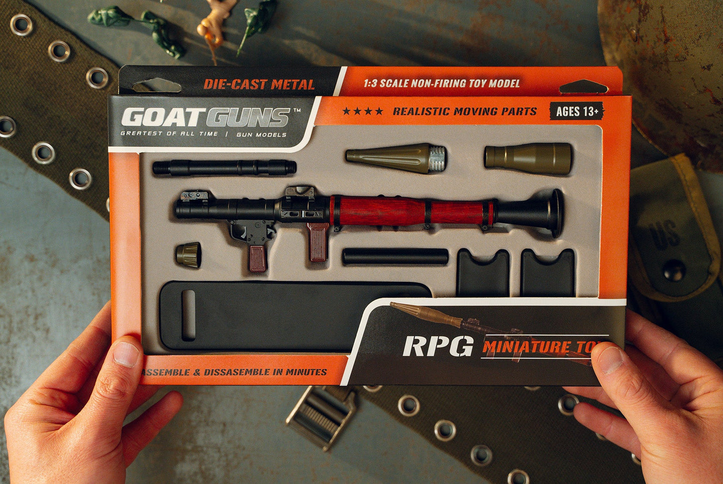 GoatGuns RPG-BLACK 1:3 Black RPG Diecast Model Kit