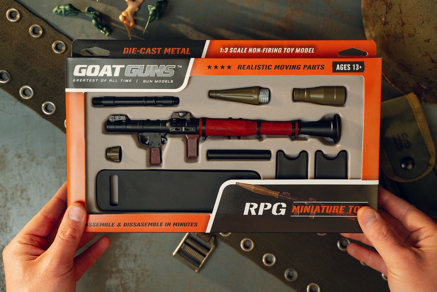 GoatGuns RPG-BLACK 1:3 Black RPG Diecast Model Kit