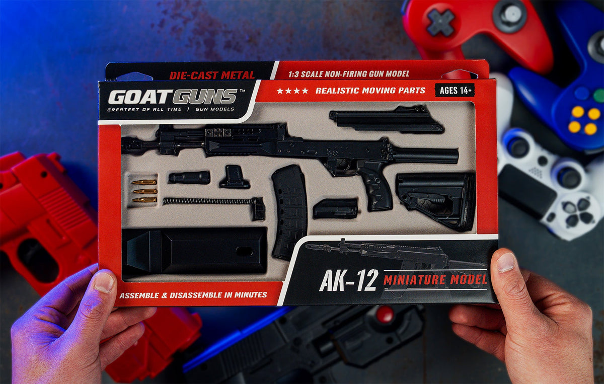 GoatGuns AK12-BLACK 1:3 Black AK12 Diecast Model Kit