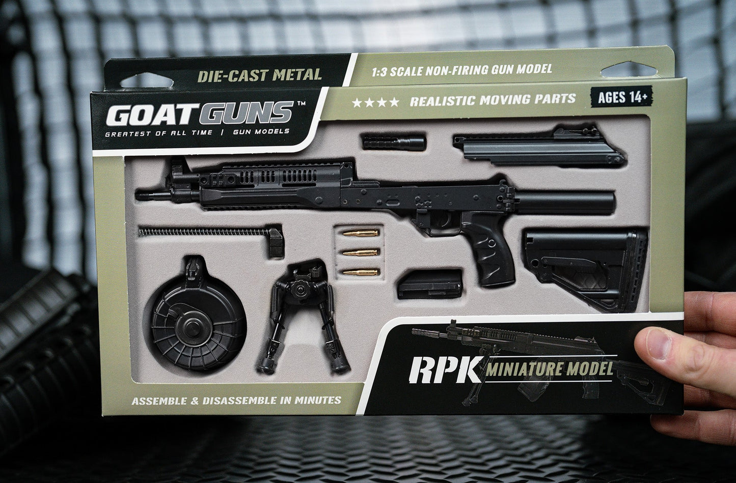 GoatGuns RPK-BLACK 1:3 Black RPK Diecast Model Kit