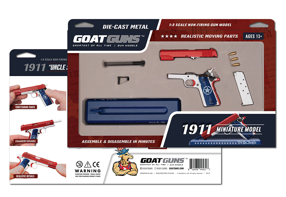 GoatGuns 1911-USA 1:2.5 USA 1911 Diecast Model Kit