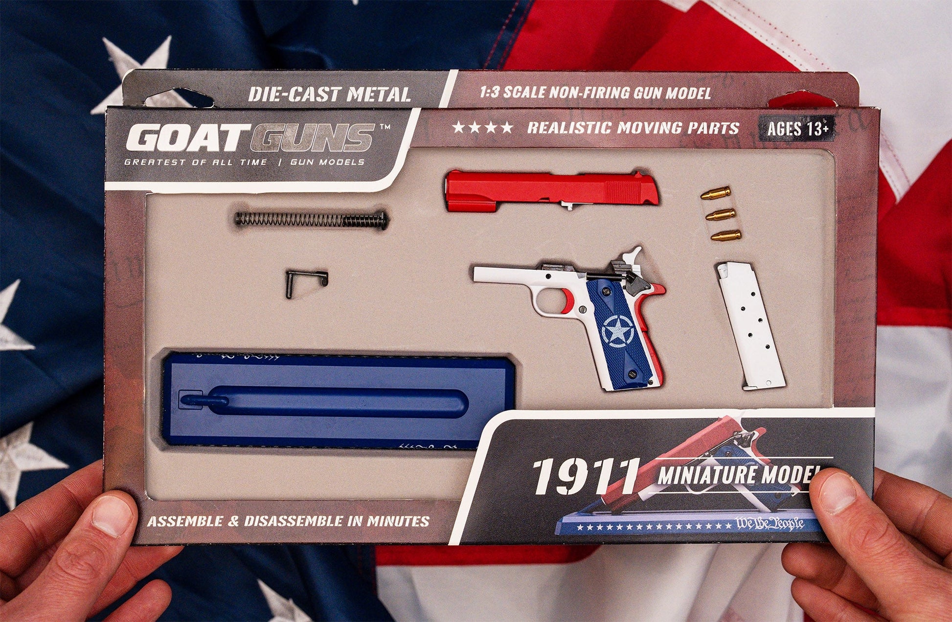 GoatGuns 1911-USA 1:2.5 USA 1911 Diecast Model Kit