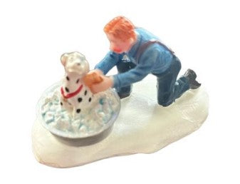 Lemax 42917 Village Collection 2004 It''s A Dog''s Life Poly Resin Figure