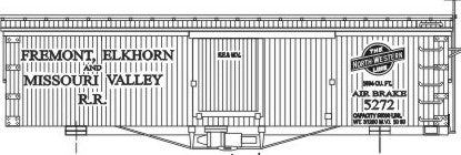 LaBelle O-305 O Scale Fremont, Elkhorn & Missouri Valley Box Car Model Kit