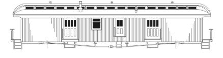 LaBelle O-363 O Scale Open Platform Duluth & Iron Range Postal/Baggage Car Kit