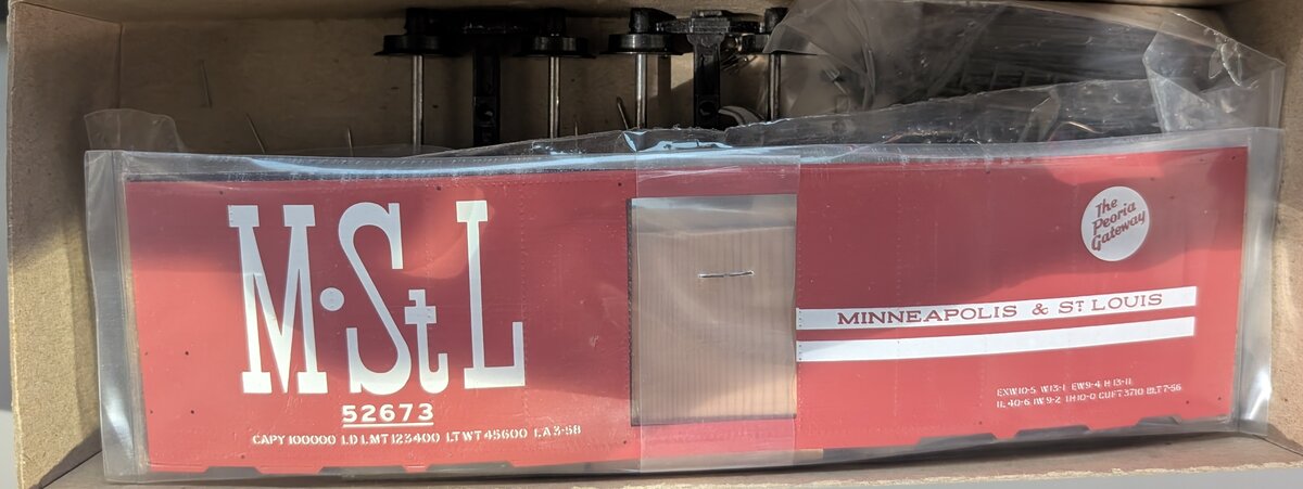 Locomotive Workshop 52673 O Scale Athearn Minneapolis & St. Louis 40' Boxcar Kit