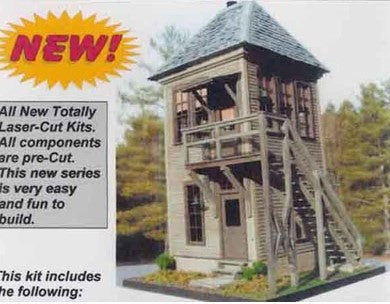 Micro-Scale Models 209003 O Scale Pine Creek Tower Building Kit
