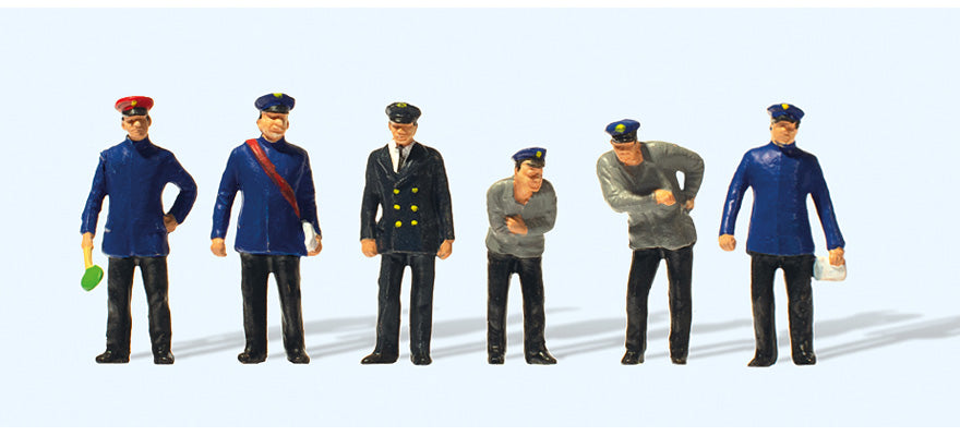Preiser 12447 HO 1925 Railway Staff Figures (Set of 6)