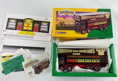 Corgi 2780 1:43 Showman's Circus House of Mirrors Atkinson Open Pole Truck Set MT/Box