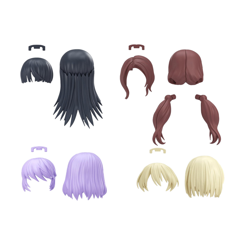 Bandai 9053444 30MS Option Hair Style Parts Vol. 12 Plastic Model Kit
